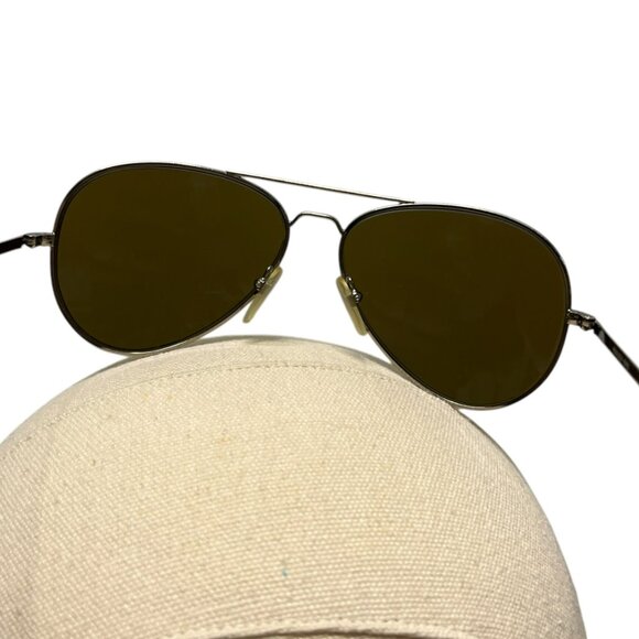 Vintage‎ Vaurnet Pouilloux Sunglasses FRAME ONLY Unisex Pilot Gold Metal - Picture 5 of 9